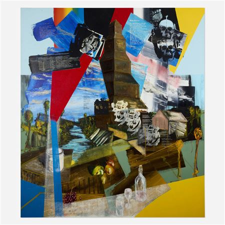 Sample artwork by Peter Nadin (Born 1954), known for non objective, abstraction - View similar artists and auction records