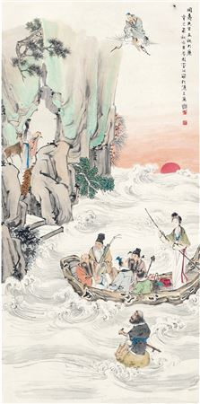 Sample artwork by Fangyuan Li (1884 - 1947), known for scroll painting - View similar artists and auction records