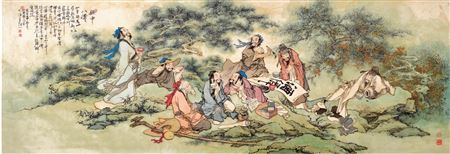 IMMORTALS by Sanchuan Hua - Auction record, sale price, and art valuation. Compare with similar artists and explore comparable artworks.