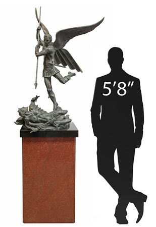 ST. MICHAEL & LUCIFER by Charles Umlauf - Auction record, sale price, and art valuation. Compare with similar artists and explore comparable artworks.
