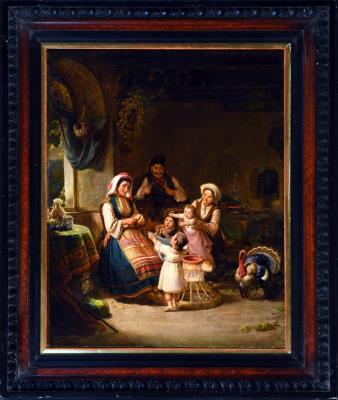 Familienszene aus Istrien