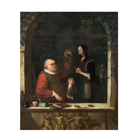 A Lady and a Youth with Physician