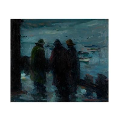 Fishermen on a Dock
