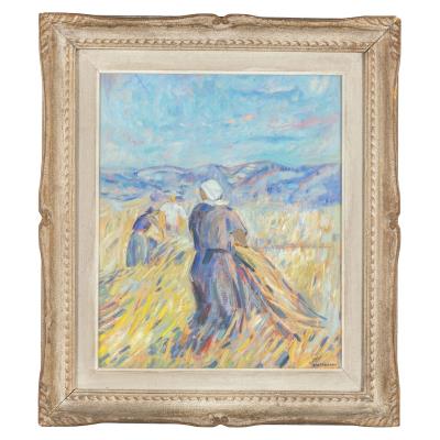 Harvesters by Alfredo Ubaldo Gargani - Auction record, sale price, and art valuation. Compare with similar artists and explore comparable artworks.