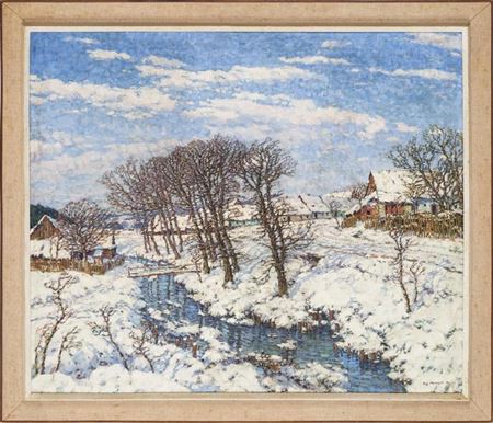 Early spring by Augustin Mervart - Auction record, sale price, and art valuation. Compare with similar artists and explore comparable artworks.
