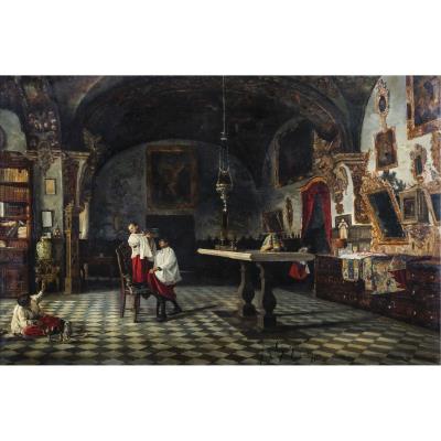 Sample artwork by Juan Bautista de Guzmán Orante (1850 - 1898), known for painting - View similar artists and auction records
