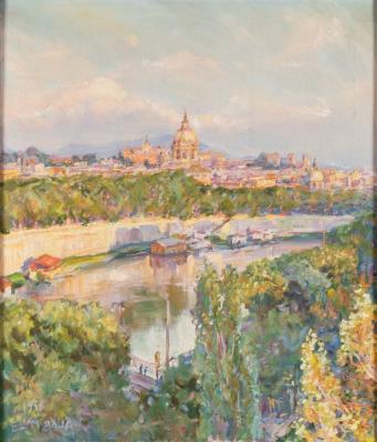 View of Rome by Elica Balla - Auction record, sale price, and art valuation. Compare with similar artists and explore comparable artworks.