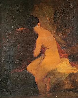 Seated nude