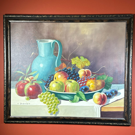 Pitcher & fruit still life
