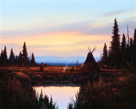 Forest Land Sunset