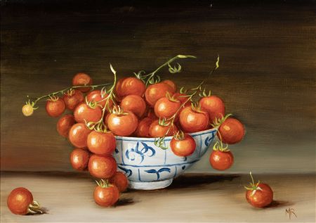 Still Life - Bowl of Cherry Tomatoes by Mimi Roberts - Auction record, sale price, and art valuation. Compare with similar artists and explore comparable artworks.