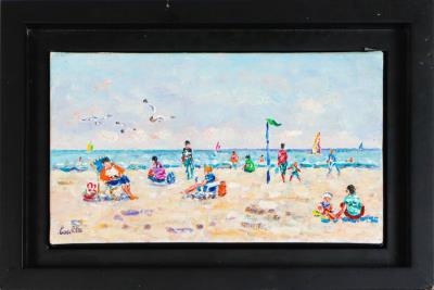 Reading at the beach