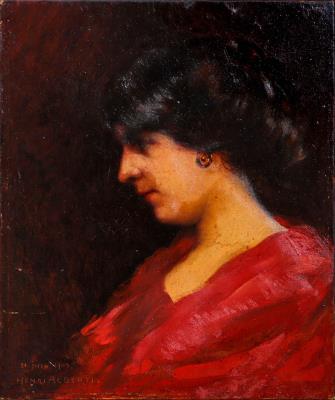 Portrait of a woman in profile