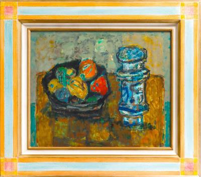 Still life with fruit basket