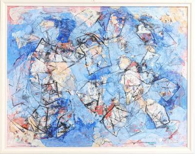 Composition en bleu