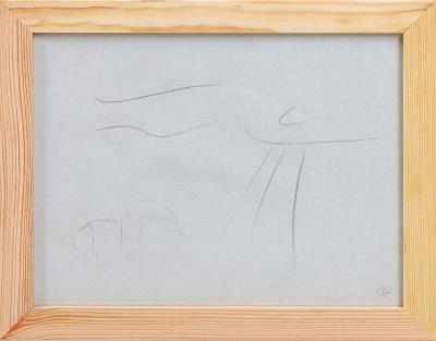 Abstract landscape with houses