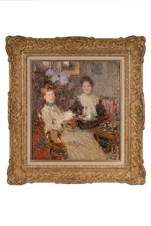 Portrait sketch of Mme et Melle S., 1904