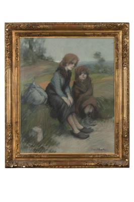 Young orphans on the side of a road by Francisque Poulbot - Auction record, sale price, and art valuation. Compare with similar artists and explore comparable artworks.