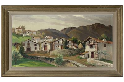 Village corner in the Basque Country