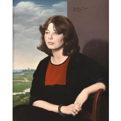 Portrait of Christine Rüger by Angelika Tubke - Auction record, sale price, and art valuation. Compare with similar artists and explore comparable artworks.