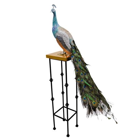 Swarovski Crystal Peacock Sculpture