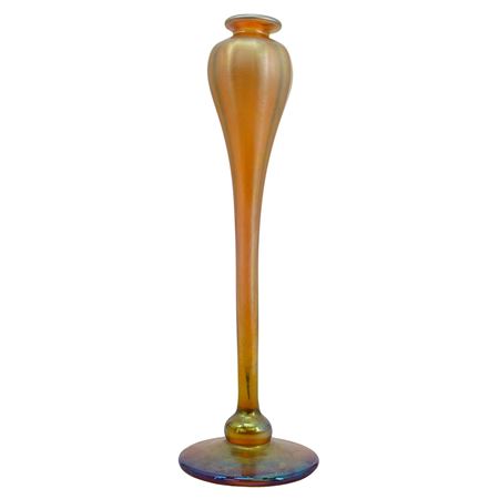 Iridescent Favrile Glass Bud Vase