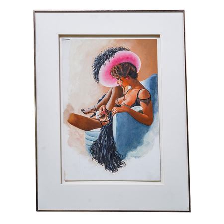 Woman with Pink Hat