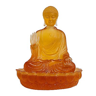 Crystal Amitabha Buddha Figure