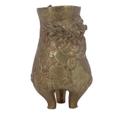 Dore Bronze Figural Bud Vase