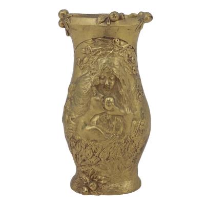 Dore Bronze Figural Bud Vase