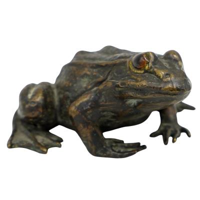 Bronze Frog Figure
