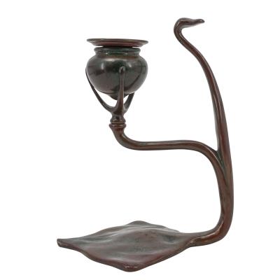 Bronze Cobra Candlestick