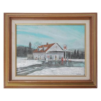 Texaco Gas Station Painting