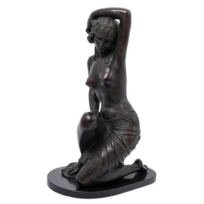 Art Nouveau Female Nude Kneeling Dancer