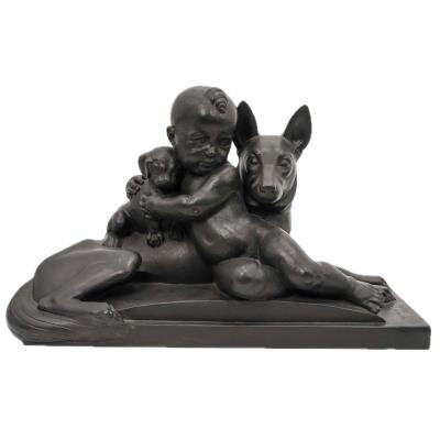 Patinated Terracotta Sculptural Group