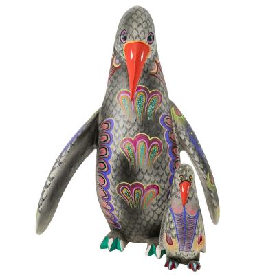 Pair of Pepe Santiago Mexican Oxacan Folk Art Alebrijes Sculptures