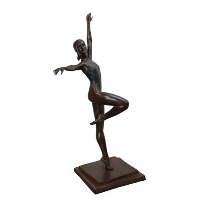 Cold Painted Bronze Dancer