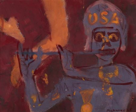 NOSTALGIA OF A VIETNAMESE SOLDIER, 1965 by Miron Makanec - Auction record, sale price, and art valuation. Compare with similar artists and explore comparable artworks.