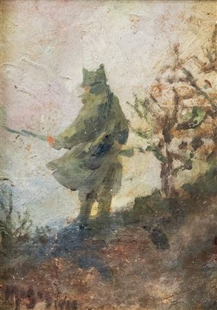 "The Border Guard" by Nicolae Petrescu Mogos - Auction record, sale price, and art valuation. Compare with similar artists and explore comparable artworks.