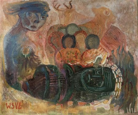 "Wanda's Dreams" by Wanda Sachelarie Vladimirescu - Auction record, sale price, and art valuation. Compare with similar artists and explore comparable artworks.