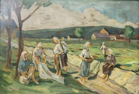 "The Laundresses at the River"
