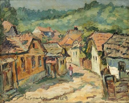 "Sunny Street in Schei"