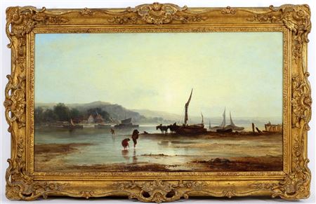 Hazy Day on the Thames, Low Tide