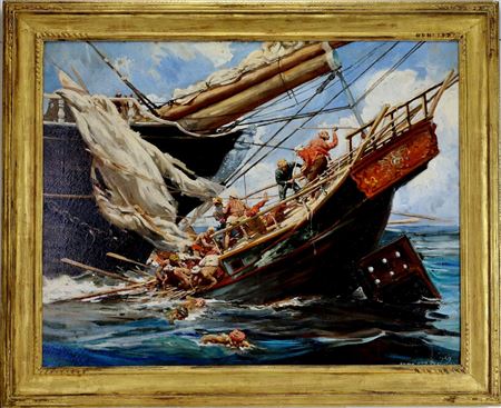Realist maritime scene