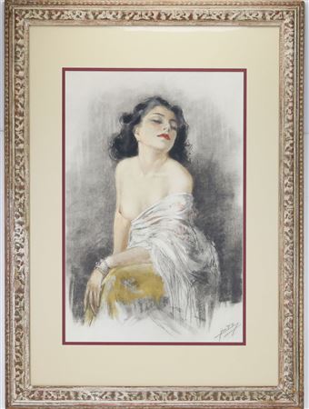 Seated portrait of a woman