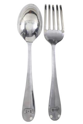 Brobdingnagian Fork and Spoon Wall Art (2)