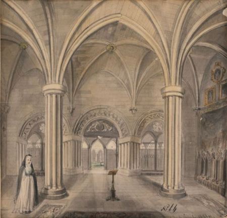 View of the Chapter House of the Monastery of Las Huelgas Burgos