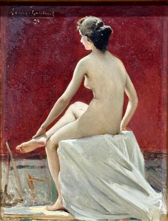 The Model in the Studio Seen from the Back
