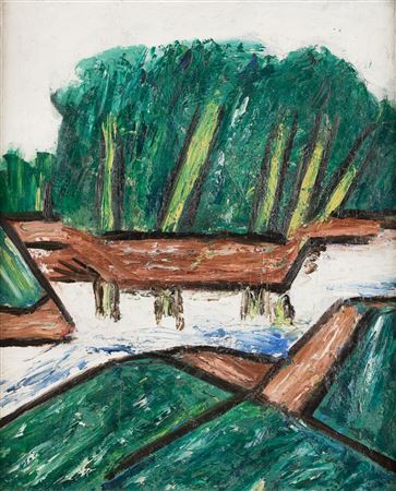 Trees and river