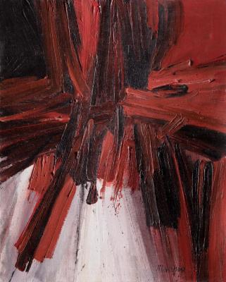 Red and black nº30 by Manuel Mampaso - Auction record, sale price, and art valuation. Compare with similar artists and explore comparable artworks.